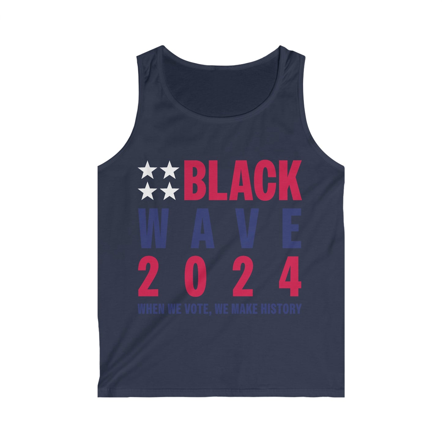 BlackWave2024 - Men's Softstyle Tank Top