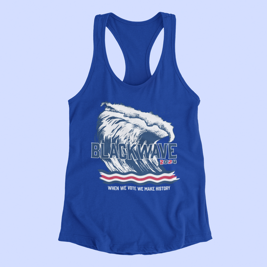 BlackWave2024 - Women's Ideal Racerback Tank